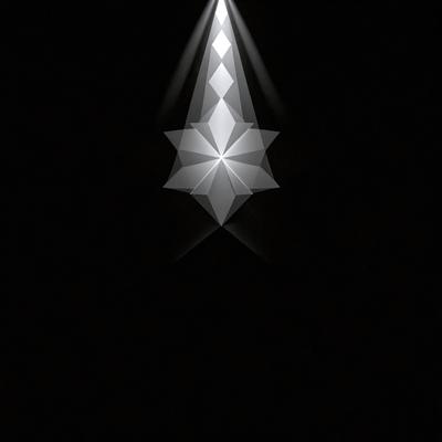 The primary subject of the image is a white star shape, which is the main object, scene, or focus of the image. The setting or background is a black background, which creates a contrasting and dramatic effect. The visual style of the image is a digital art or illustration, as it is a well-defined and detailed representation of the white star shape. The colors and mood of the image are predominantly black and white, giving it a classic and timeless appearance.